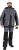 Куртка ОПЗ зимняя ЭДВАНС мужская цв. серый с темно серым и лимонной отделкой
