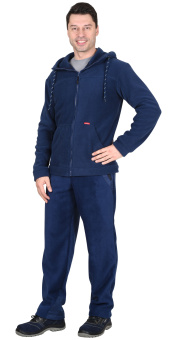 картинка Куртка флисовая МЕРКУРИЙ мужская цв. темно-синий от магазина ПРОФИ+