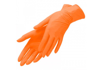 картинка Перчатки нитриловые GWARD DELTAGRIP Ultra LS цв. оранжевый от магазина ПРОФИ+