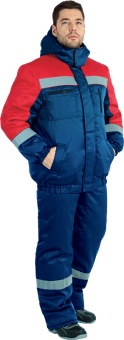картинка Костюм ОПЗ зимний БАЙКАЛ мужской цв. темно-синий с красным от магазина ПРОФИ+