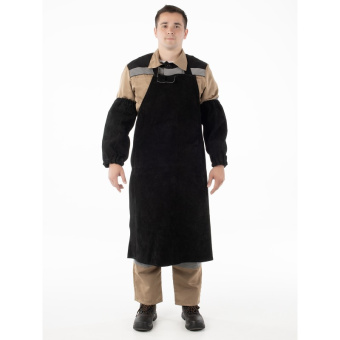 картинка Фартук сварщика СПИЛКОВЫЙ бесшовный по ГОСТ цв. черный от магазина ПРОФИ+