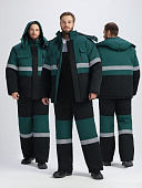 Костюм ОПЗ зимний НОРДХАРД - 2 СОП мужской цв. черный с зеленым
