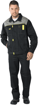 картинка Куртка ОПЗ летняя ТУРБО мужская цв.черный от магазина ПРОФИ+