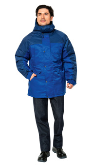 картинка Куртка утепленная РУССКАЯ АЛЯСКА мужская цв. василек с темно-синим от магазина ПРОФИ+