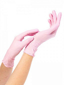 Перчатки нитриловые NitriMAX (3,8 гр) смотровые цв. розовые