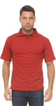 картинка Рубашка ПОЛО мужская к/рукав цв. красный от магазина ПРОФИ+