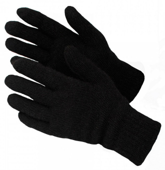 картинка Перчатки полушерстяные 10 класс 45 гр. цв. черный от магазина ПРОФИ+