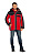 Куртка утепленная НЕВАДА мужская.цв.красный с черным