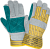 Перчатки утепленные спилковые ДОКЕР ЗИМА (0210) комбинированные искуственный мех