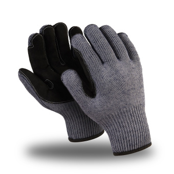 картинка Перчатки полушерстяные Manipula Specialist® СЕВЕР СПЛИТ со спилковым наладонником (WG-793) цв. серый от магазина ПРОФИ+