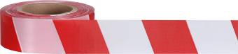 картинка Лента сигнальная цв. белый с красным 200 м (ширина 50) от магазина ПРОФИ+
