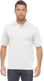 картинка Рубашка ПОЛО мужская к/рукав цв. белый от магазина ПРОФИ+