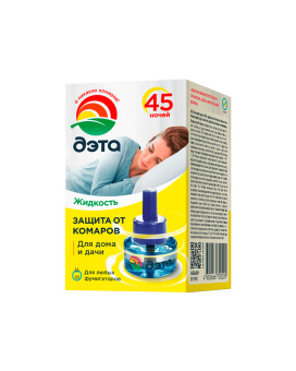 картинка Флакон для диффузора жидкостный репелентный от комаров INSECTO ДЭТА 45 ночей 30 мл от магазина ПРОФИ+