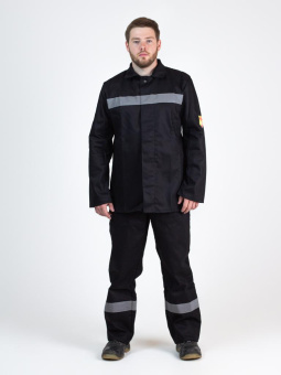 картинка Костюм для сварщиков летний ДЖЕТ с СОП мужской цв. черный от магазина ПРОФИ+