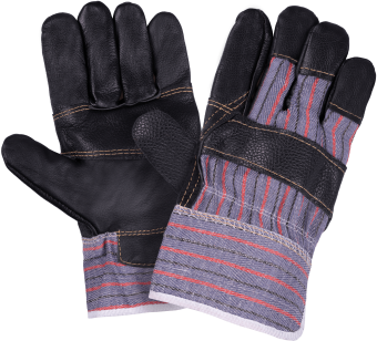 картинка Перчатки кожаные комбинированные ЗАЩИТА (4003)  от магазина ПРОФИ+