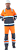 Костюм сигнальный летний РЕФЛЕКТ-2 мужской цв. флуоресцентный оранжевый с серым