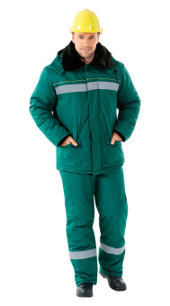 картинка Куртка ОПЗ зимняя АЛТАЙ мужская цв. зеленый от магазина ПРОФИ+