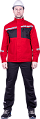 Куртка ОПЗ летняя СТРОНГ мужская цв. красный с серым