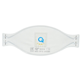 картинка Респиратор О2 3111 трехпанельный FFP1 NR D с защитой от аэрозолей до 4 ПДК с клапаном от магазина ПРОФИ+