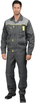 картинка Куртка ОПЗ летняя ТУРБО мужская цв.серый от магазина ПРОФИ+
