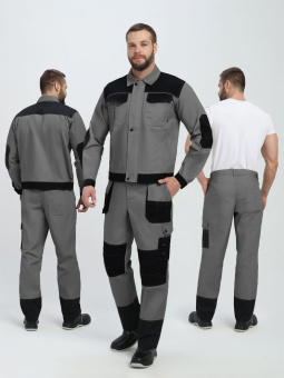 картинка Костюм ОПЗ летний ВЕСТ IMP мужской цв. темно-серый с черным от магазина ПРОФИ+