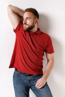 картинка Рубашка ПОЛО CLASSIC к/рукав цв. бордовый от магазина ПРОФИ+