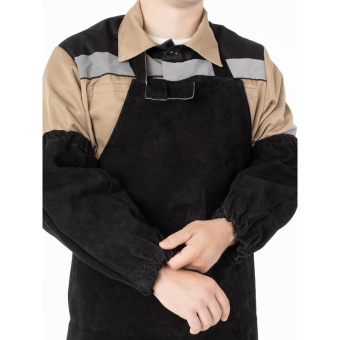 картинка Фартук сварщика СПИЛКОВЫЙ бесшовный по ГОСТ цв. черный от магазина ПРОФИ+