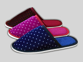 Тапочки ВЕЛЮР женские с закрытым носком