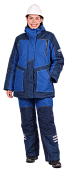 Куртка ОПЗ зимняя ЭДВАНС женская цв. синий с васильком