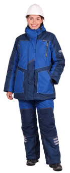 картинка Куртка ОПЗ зимняя ЭДВАНС женская цв. синий с васильком от магазина ПРОФИ+