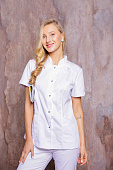Блуза медицинская DS™ САНДРА женская цв. белый