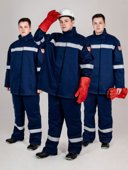 картинка Костюм для сварщиков зимний ГЕФЕСТ - СОП 2 класс защиты мужской цв. темно-синий от магазина ПРОФИ+