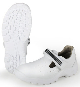 картинка Сандалии с перфорацией ВАЙТ ПУ цв. белый от магазина ПРОФИ+