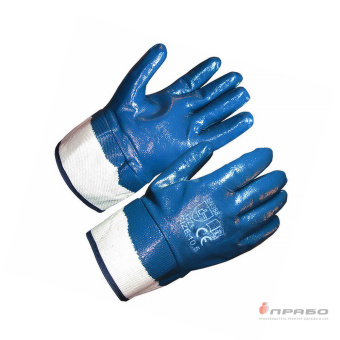 картинка Перчатки нитриловые с двойным полном покрытием крага от магазина ПРОФИ+