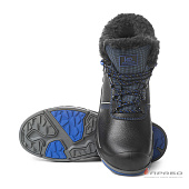 Ботинки зимние КУРСК Б-М8 ПУ/нитрил с КП и КС шерстин цв. черный