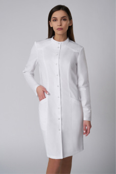 картинка Халат медицинский ИДЕАЛ м. 17-002А женский цв. белый от магазина ПРОФИ+