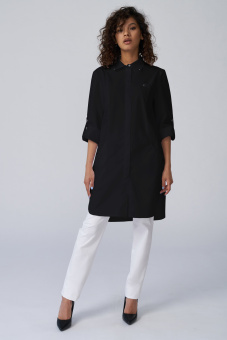 картинка Халат медицинский ТиСи AX108A женский цв. черный от магазина ПРОФИ+