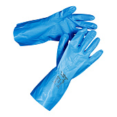 Перчатки ANSELL ALPHATEС 37-210 цв синий с нитриловым покрытием