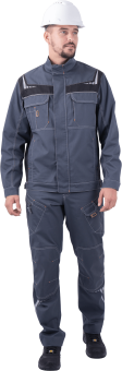 картинка Куртка ОПЗ летняя ПЕРФЕКТ мужская цв. серый с черным от магазина ПРОФИ+