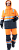 Костюм сигнальный зимний РЕФЛЕКТ-2 мужской цв. оранжевый с серым IV и особый климатический пояс
