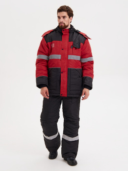 картинка Костюм ОПЗ зимний НОРДМЕН мужской цв. красный с черным от магазина ПРОФИ+