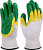 Перчатки х/б с латексом ГРИН УТЕПЛЕННЫЕ цв. зеленый