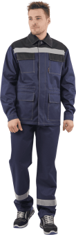 картинка Костюм ОПЗ летний АРТЕЛЬ мужской цв. темно-синий с черным от магазина ПРОФИ+