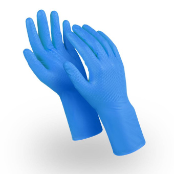 картинка Перчатки нитриловые ЭКСПЕРТ ТЕХНО (DG-026) 0,20 мм цв. синий от магазина ПРОФИ+