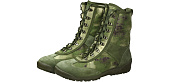 Ботинки летние БУТЕКС КОБРА м.12432 с высоким берцем на молнии цв. зеленый камуфляж