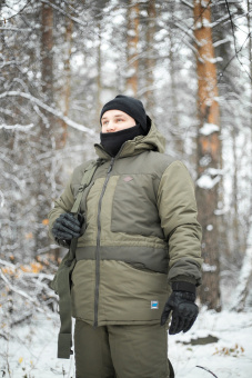 картинка Костюм утепленный ЕГЕРЬ Зима -45° ткань Кошачий глаз цв. Оникс с хаки от магазина ПРОФИ+