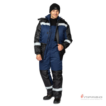 картинка Костюм ОПЗ зимний СТАЙЛ - М мужской цв. синий с черным от магазина ПРОФИ+