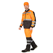 Костюм сигнальный летний MILL - ROADWORK (брюки) мужской цв. оранжевый с черным