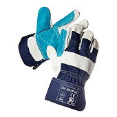 Перчатки G354 цв темно-синий-белый-голубой