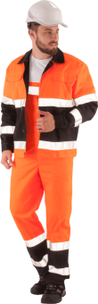 картинка Костюм сигнальный летний СПЕКТР мужской цв. оранжевый с черным от магазина ПРОФИ+